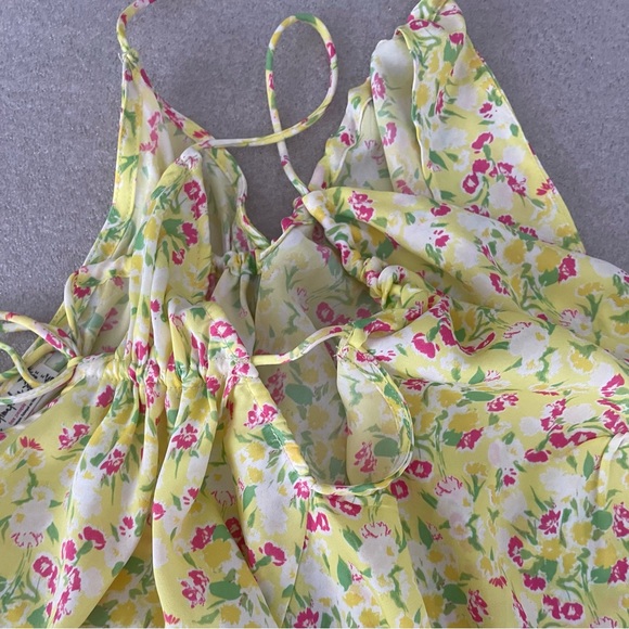 Intimately Free People Lemon Pink Floral Print Camisole Top Size Medium - Picture 7 of 9